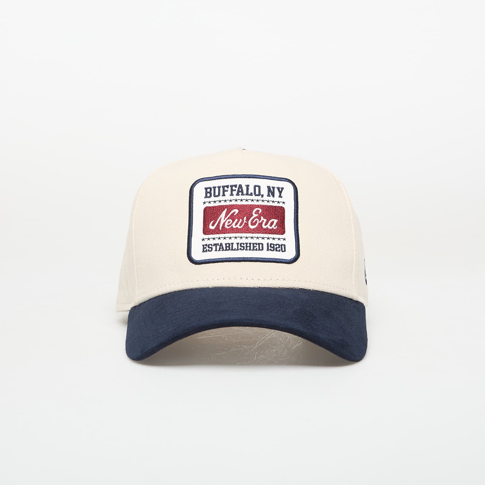 New Era Čepica 9FORTY Aframe Patch Suede Light Cream/ Navy Universal Cene