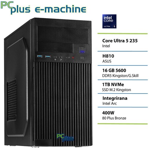 PCPLUS Namizni računalnik PCPLUS e-machine, ICU5 235, 16 GB RAM, 1 TB SSD, (5000005390) Cene