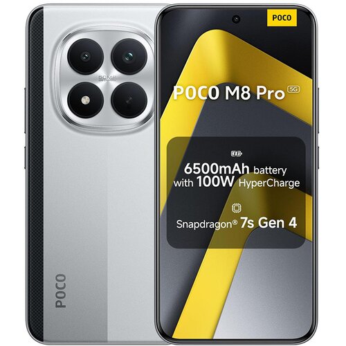 Xiaomi Poco M8 Pro 512GB (12GB RAM) Silver (srebrna boja) + punjač i maskica Cijene