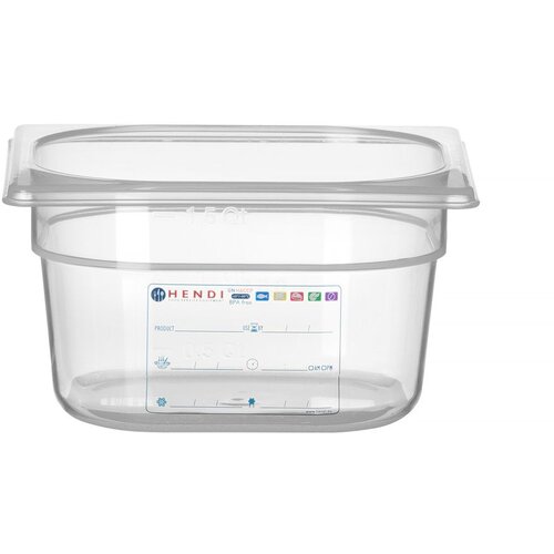 Hendi gastronorm posuda 1/6, gn 1/6, 1,6L, providno, 176x162x(H)100mm Cene