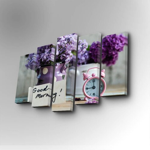 Wallity 5PUC-058 multicolor decorative canvas painting (5 pieces) Cene