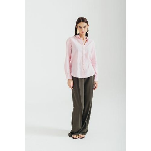 Legendww ženska košulja od mešavine lana u roze boji 4008-7280-54 Slike