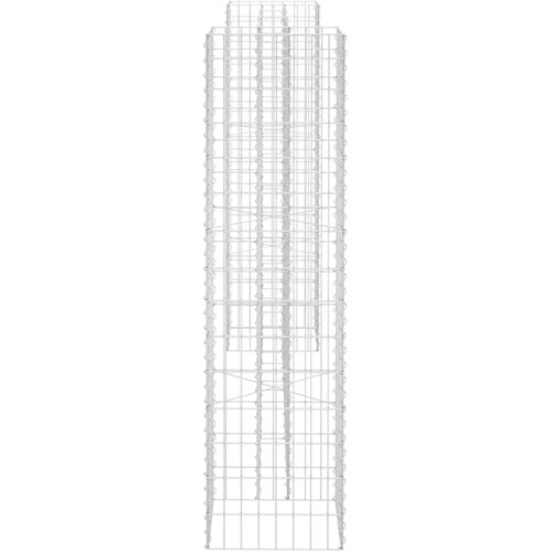  Gabionska sadilica u H-obliku od čelične žice 260 x 40 x 150 cm Slike