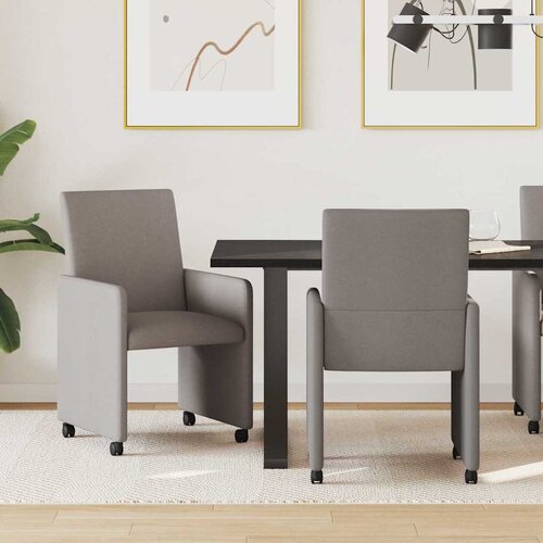  Blagovačke stolice s kotačima 2 pcs Sivo-smeđa 57 x 66 x 94 cm Cijene