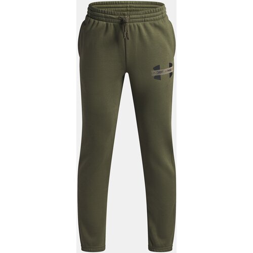 Under Armour Boys&amp;#039; Sweatpants UA Rival Flc Cblck Grphc Jgr-GRN - Boys Slike
