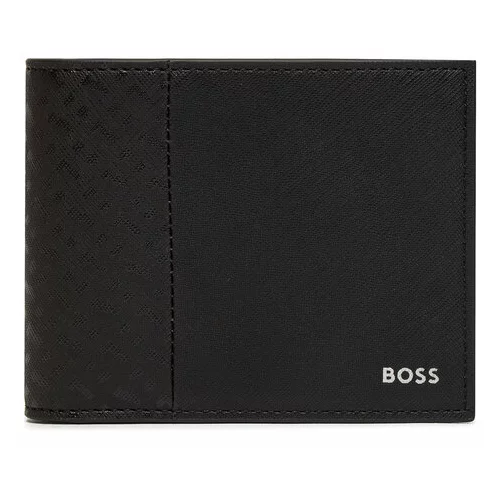 Boss Velika moška denarnica Zair M Trifold Windo 50517059 Črna