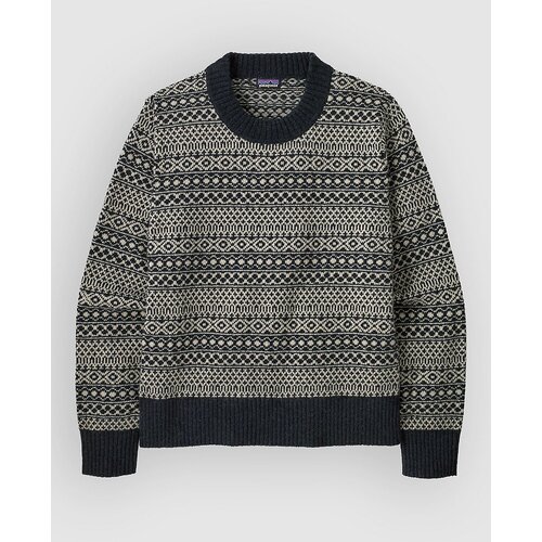 Patagonia Recycled Wool-Blend Crewneck Jopa fireside / sunken blue Slike