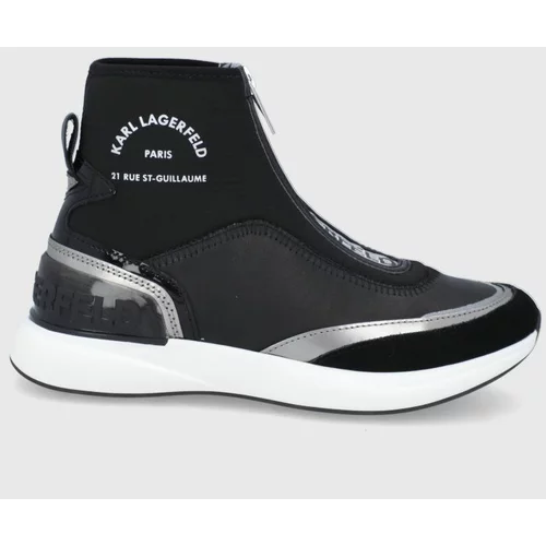 Karl Lagerfeld Čevlji črna barva