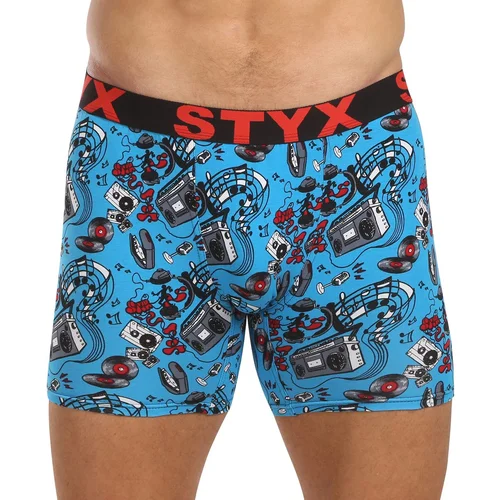 STYX Men's boxers long art sports rubber band music