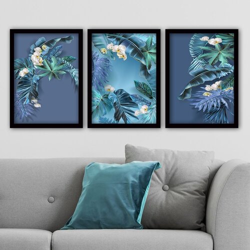 Wallity Set uramljenih slika 3SC93, 3 Dela Cene