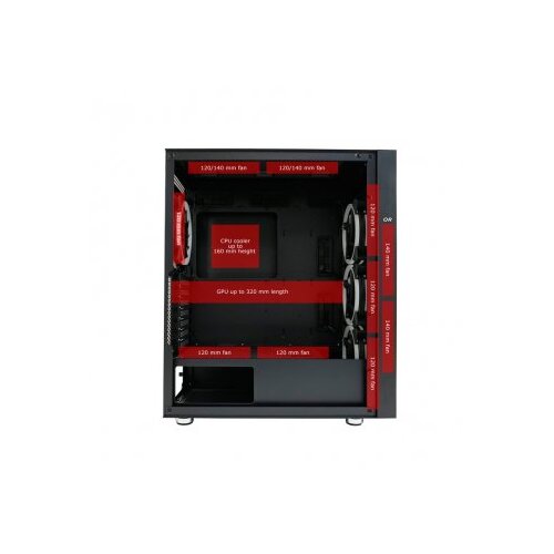LC-Power kući&amp;scaron;te gaming 802B Wanderer X ATX, crno Slike