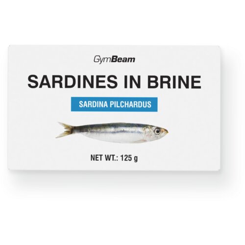 GymBeam Sardines in Brine 125 g Slike