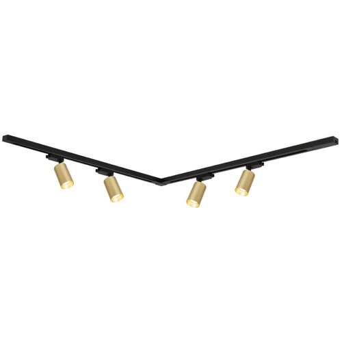  SPOT za &amp;scaron;inski sistem PIPE, 4xGU10/10W/230V, zlatna/crna Slike