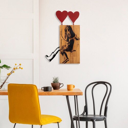 Wallity Zidna dekoracija Banksy - 18, 50x80 cm, Crna Slike