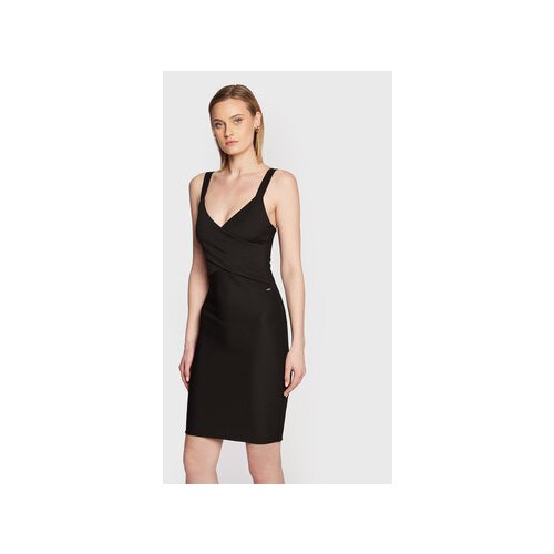 Armani Exchange Cocktail obleka 8NYA97 YJ83Z 1200 Črna Regular Fit Slike