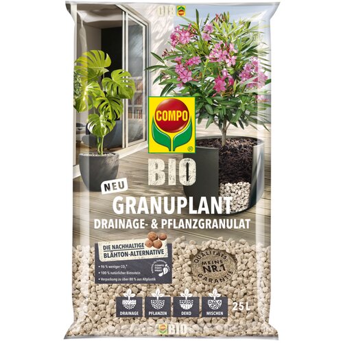 COMPO BIO Granuplant drenaža in rastlinski granulat - 25 l Cene