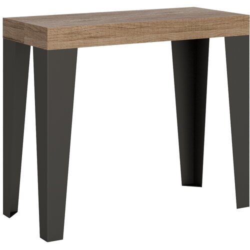 Ityhome 90 x 77 konzolna miza rjava, (20847902) Slike