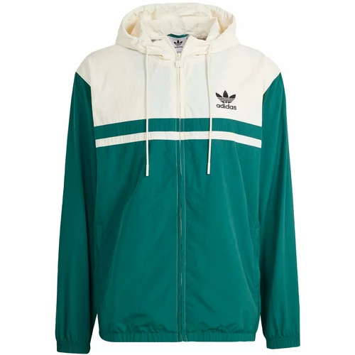 Adidas Prijelazna jakna zelena / bijela