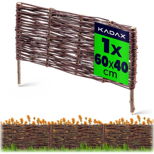 KADAX Vrtna palisadna ograja iz pletenega materiala, visoka 60x40 cm, (5000358112) Cene