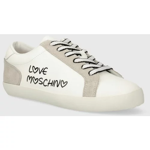 Love Moschino Kožne tenisice boja: bijela, JA15512G0IIAC10A