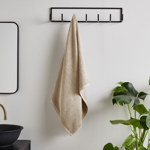 Catherine Lansfield Bež hitro su&amp;scaron;eča frotirna bombažna brisača 50x85 cm Quick Dry &amp;ndash; Slike