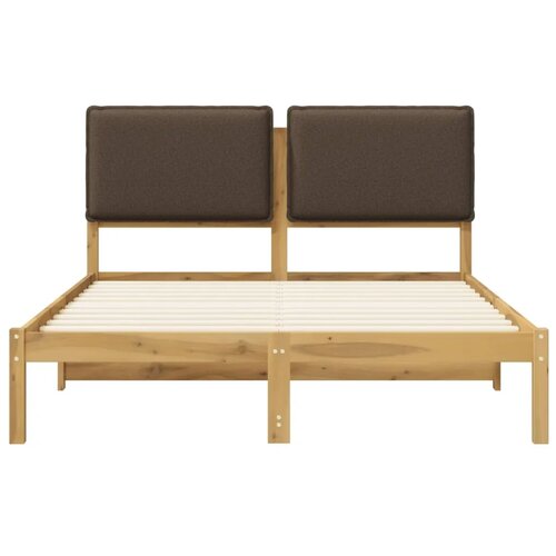  Krevetni okvir s tapiciranim uzglavljem Bijelo isprana i taupe - Bijelo isprana i taupe 120 x 200 cm Slike