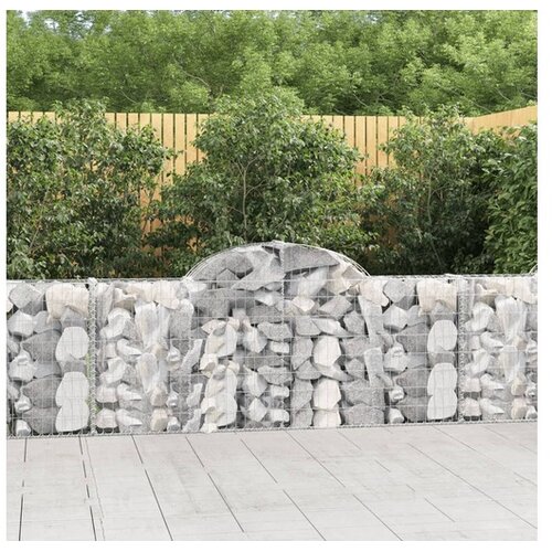  Obokane gabion ko&scaron;are 5 kosov 200x30x80/100 cm cinkano železo Cene