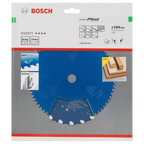 Bosch List kružne testere Expert for Wood 2608644035, 184 x 16 x 2,6 mm, 24 Slike