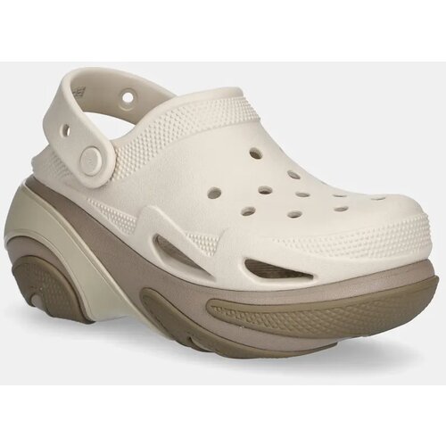 Crocs Natikače Bubble Crush Clog za žene, boja: smeđa, s platformom, 210061.214 Slike