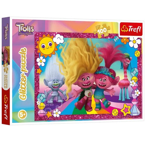 Trefl Trolli 100-delni bleščeči puzzle - Cene