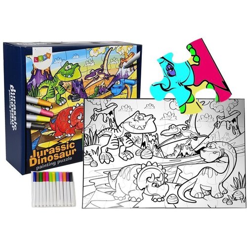  Jurassic Dinosaur Painting Puzzle 24 parts Slike