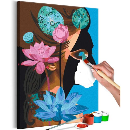  Slika za samostalno slikanje - Lotus Lady 40x60 Slike
