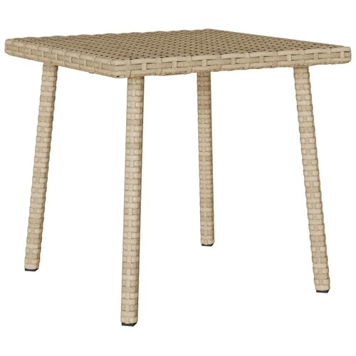 vidaXL vrtni stolić za kavu pravokutni bež 40x40x37 cm poliratan Cijene