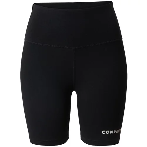 Converse Sportske hlače 'Wordmark' crna / bijela