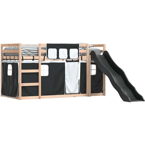  na kat s toboganom i zavjesama bijelo-crni 80 x 200 cm Slike