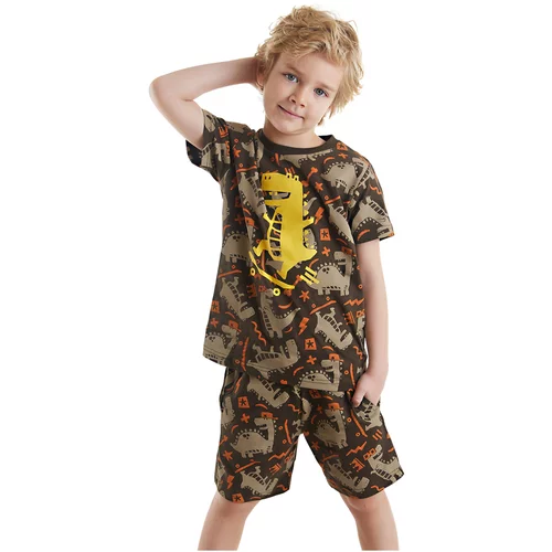 Denokids Skateboard Dino Boys T-shirt Shorts Set