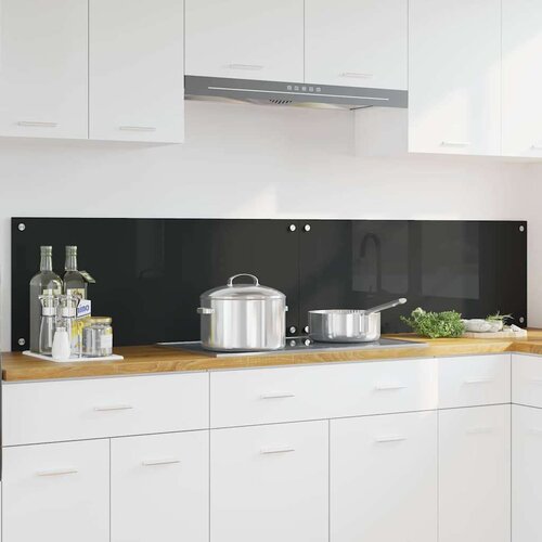 vidaXL Kuhinjski zaštita Crna 100 x 40 x 0.8 cm Cijene