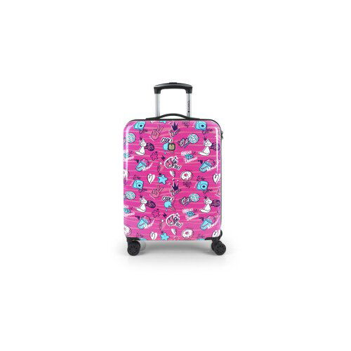 Gabol kofer mali (kabinski) 40x55x20 cm ABS+PC 37,4l-2,8 kg Sticker roze ( 16KG234122I ) Slike