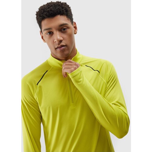 4f Men's Quick-Drying Long Sleeves T-Shirt - Green Cene