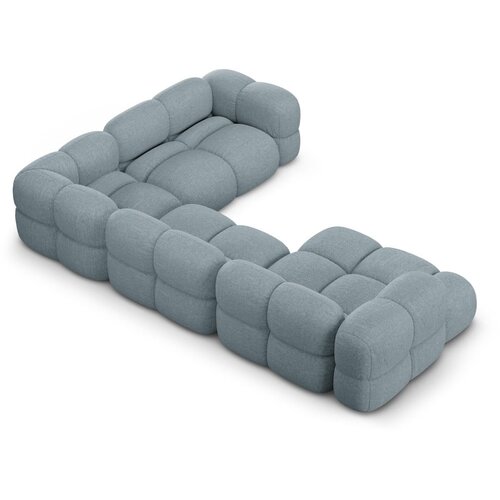 Cosmopolitan Design Svetlo modra kotna sedežna garnitura (desni kot/v obliki črke &amp;quot;U&amp;quot;) Loretto &amp;ndash; Slike