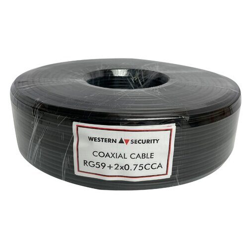  westernsecurity WS-RG59+2x0.75 100m black Cene