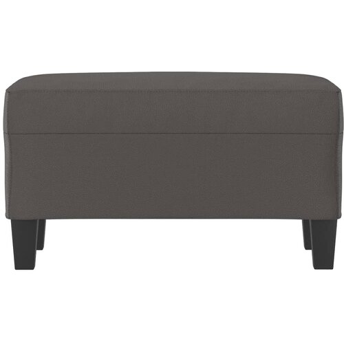  Klupa siva 70 x 35 x 41 cm od umjetne kože Slike
