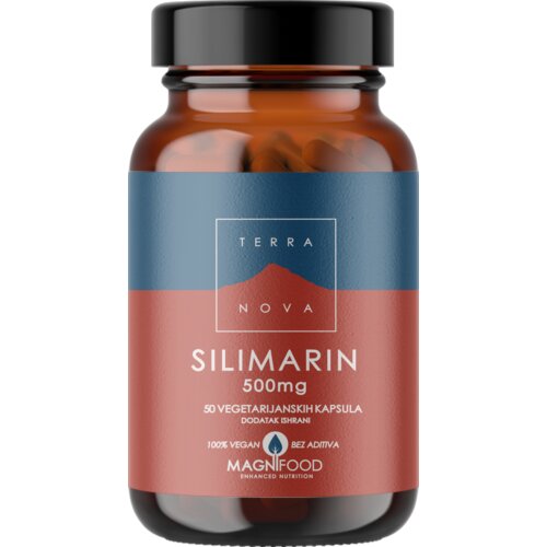 Terranova silimarin 500mg, 50 kapsula – za zaštitu i regeneraciju jetre Slike