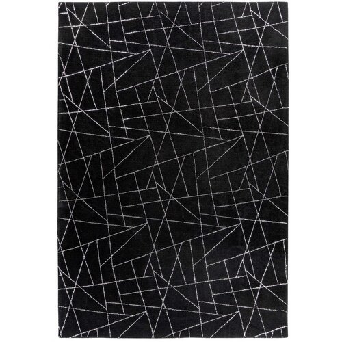 Kayoom RAVNO TKANA PREPROGA Bijou 125 Schwarz / Silber 80/150 cm črna, srebrne barve Cene