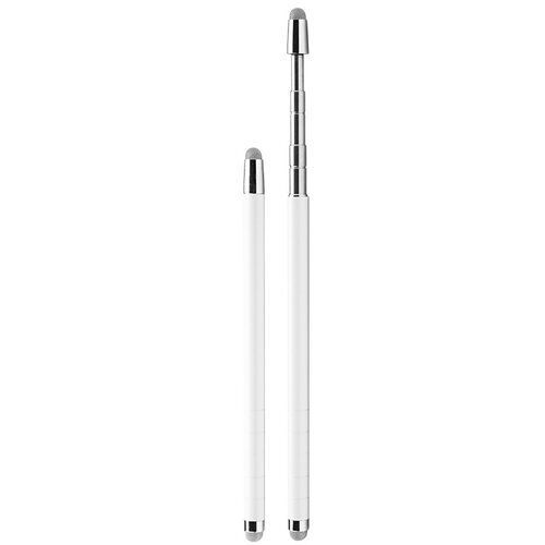 INF Retractable Capacitive Stylus Pen - Raztegljiv do 62.4cm, kovinsko ohi&amp;scaron;je White, (5000158984) Slike