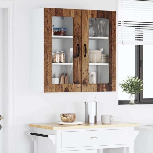  Zidni kuhinjski ormarić Zidne 2 pcs Staro drvo 40 x 31 x 80 cm Slike
