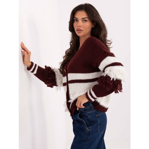 Italy Moda Sweater-MI-SW-3211.31-burgundy Slike