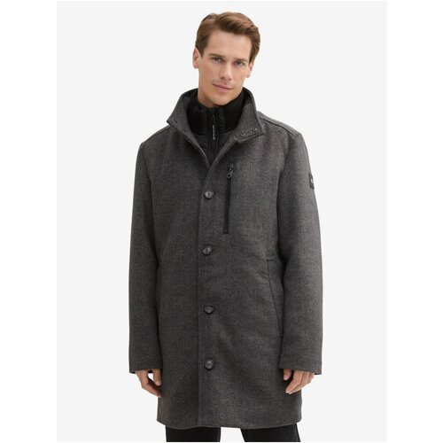 Tom Tailor Dark grey men's winter coat - Men's Cene