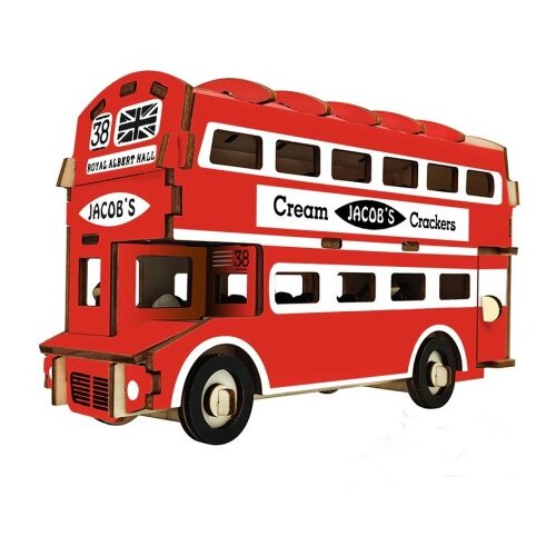  Čarolijashop 3d drvena slagalica - Engleski dupli bus ( 222) Slike
