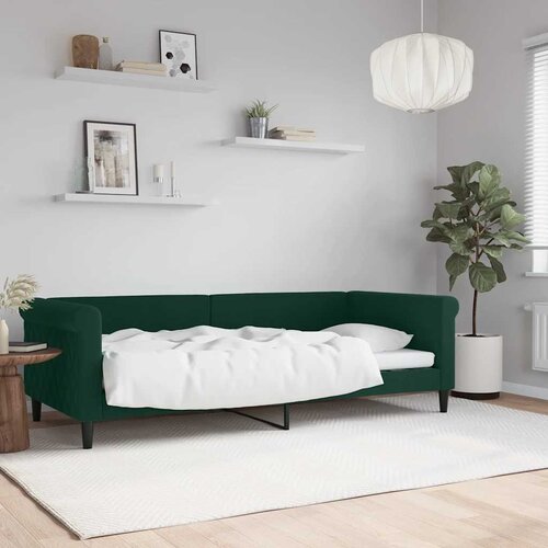  Dnevni krevet tamnozeleni 90 x 200 cm bar&scaron;unasti Cijene